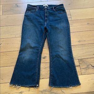 Abercrombie & Fitch ultra high-rise flare jeans, 33/16R